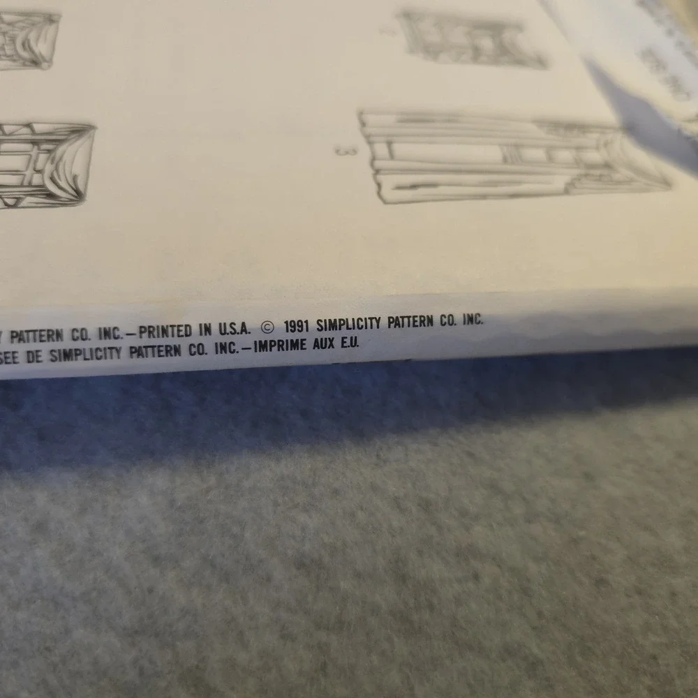 Simplicity 7204 Sewing Pattern Window‎ Curtains Drapes Valances One Size Jiffy